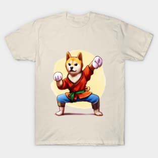 Kung Fu Shiba Inu T-Shirt